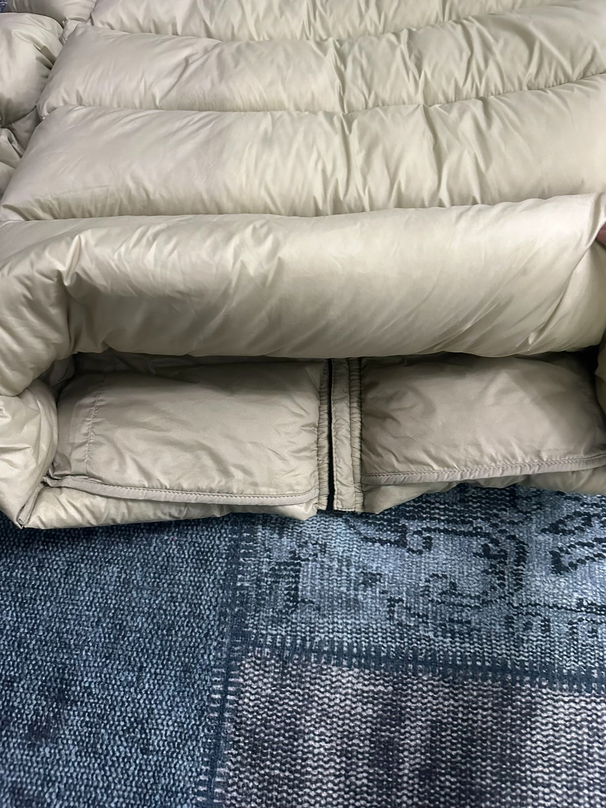 Rick Owens Shark Down Jacket Beige