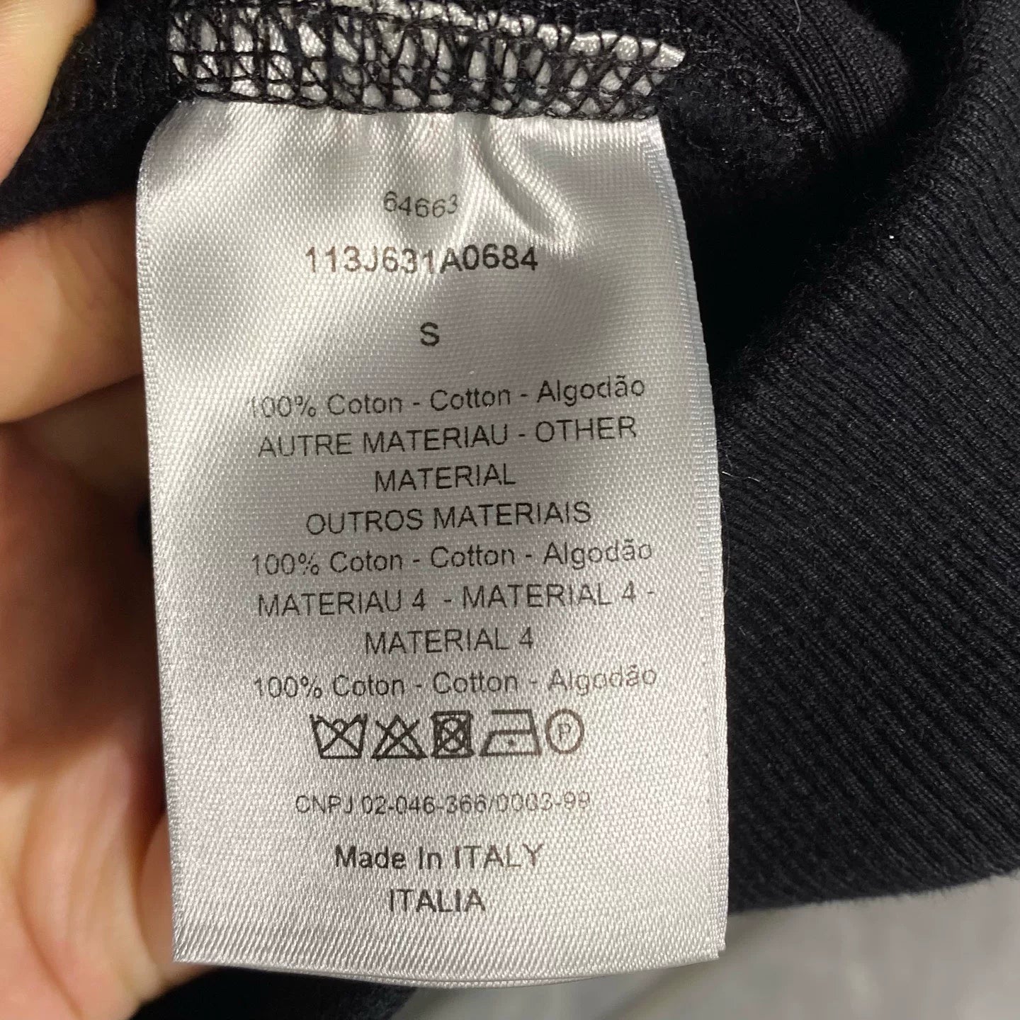 Dior Hooded Oblique Jacquard Monogram All-Over Print Terry Logo Black Hoodie