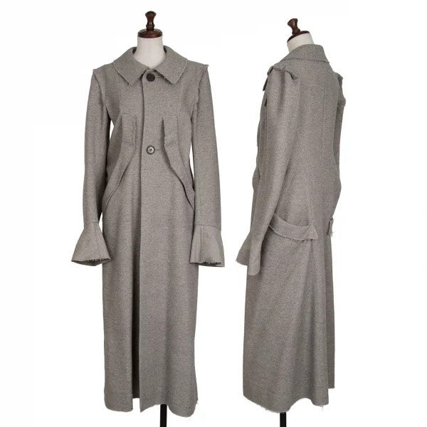 Yohji Yamamoto AW10 Grey Cashmere Blend Deconstructed Coat