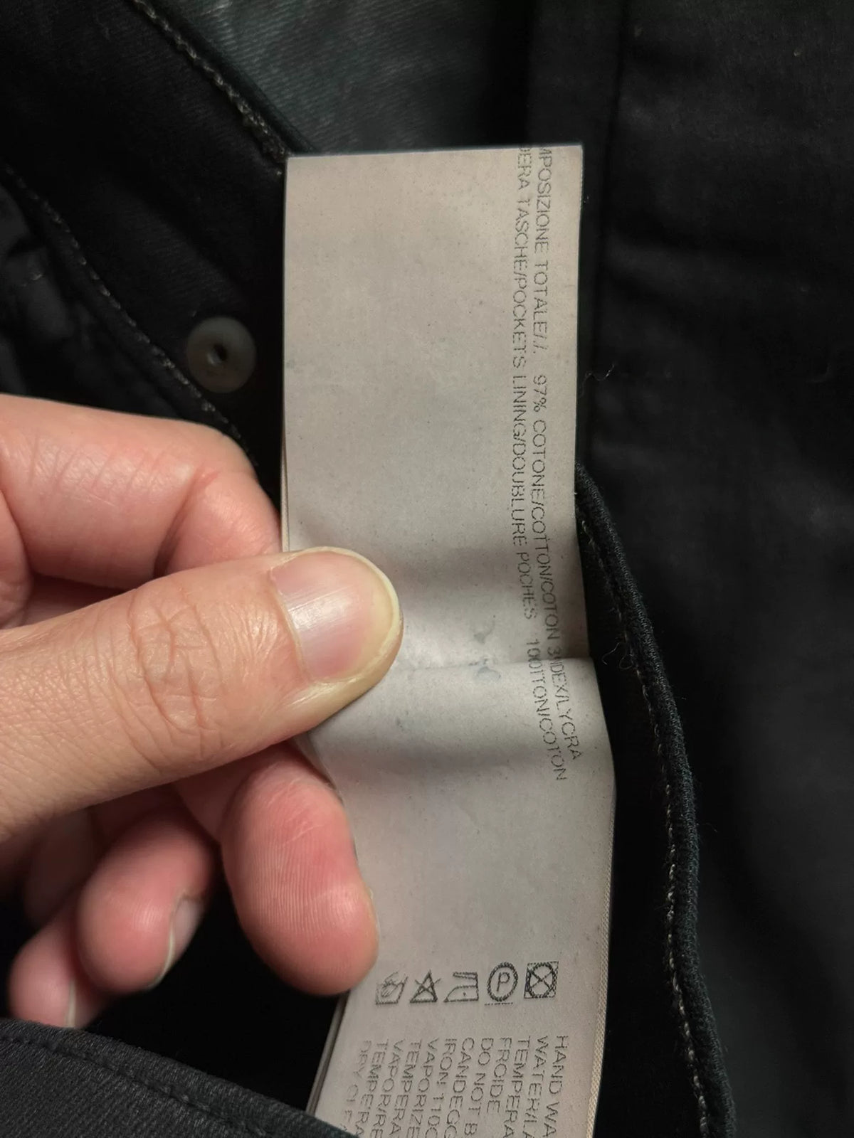 Rick Owens Black Wax Pants