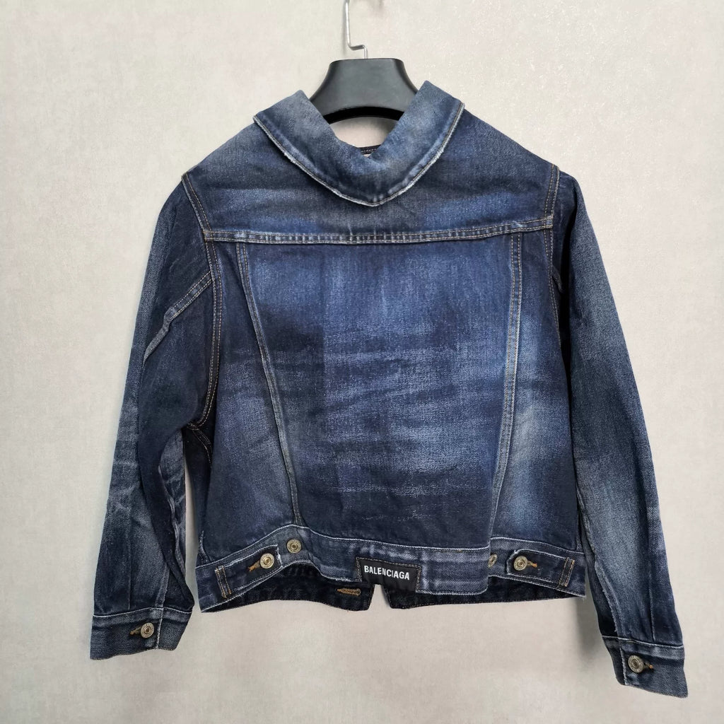 Balenciaga Dark Blue Denim Jacket - Devines