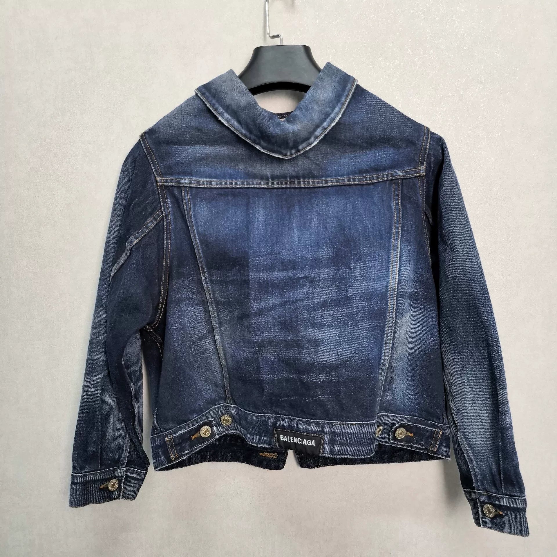 Balenciaga Dark Blue Denim Jacket - Devines