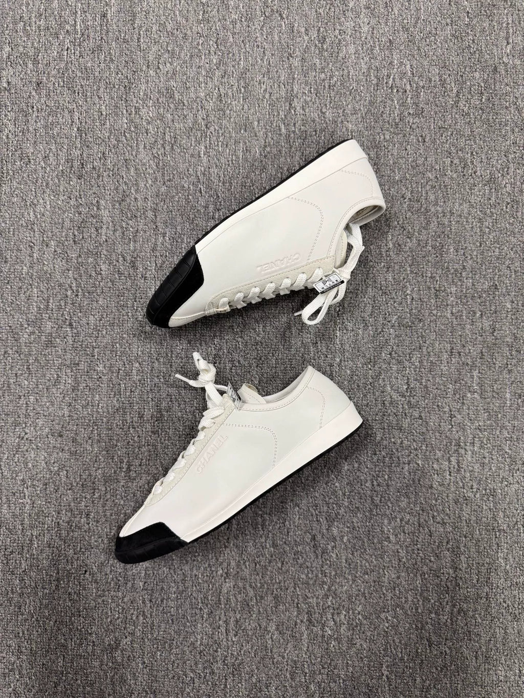 Chanel Black & White Panda Thin-Sole German Army Trainers