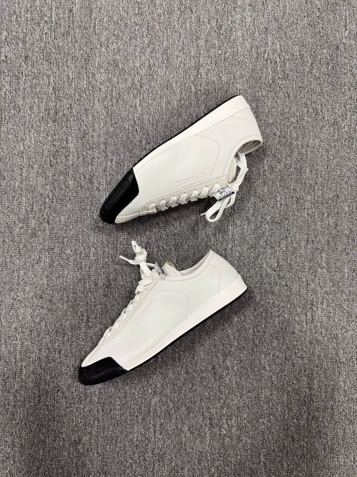 Chanel Black & White Panda Thin-Sole German Army Trainers