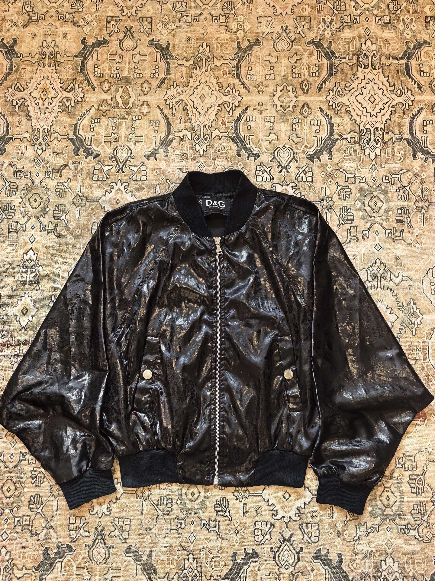 Dolce Gabbana Waxed Zip Jacket