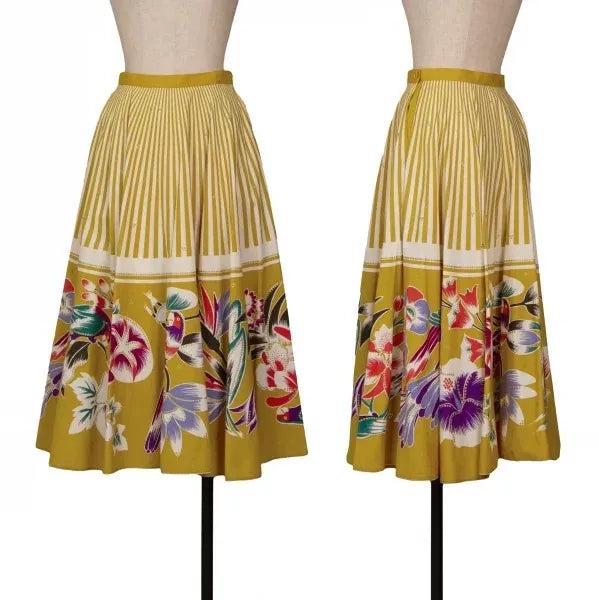 Issey Miyake Vintage Yellow Floral Skirt