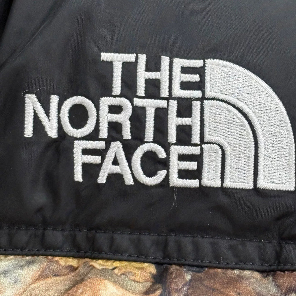 Supreme Yellow Full Print Stand-Collar Logo Goose Down Jacket