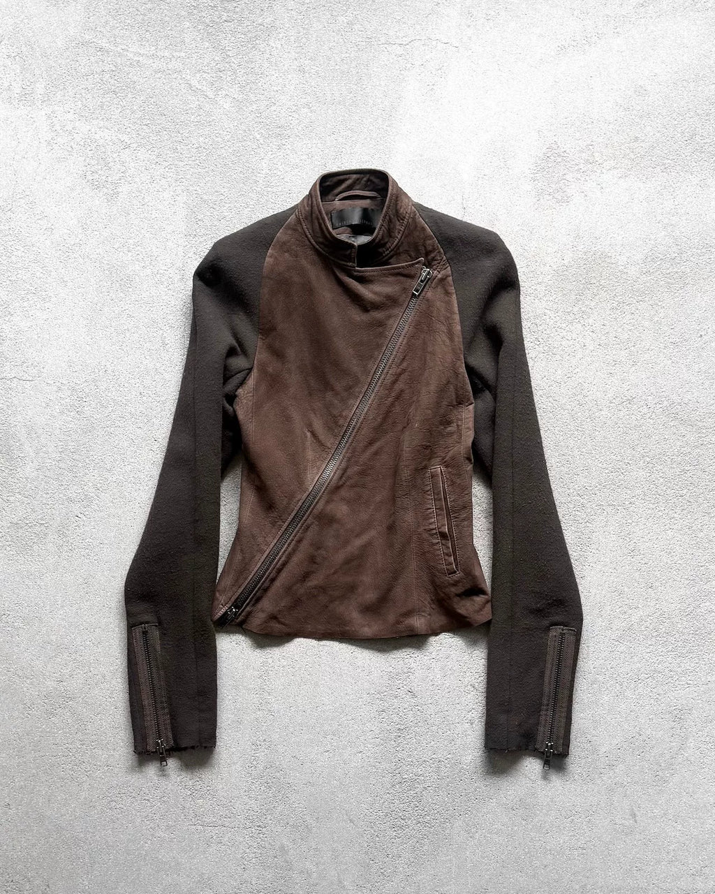 Haider Ackermann AW10 Leather Zip-Up Jacket