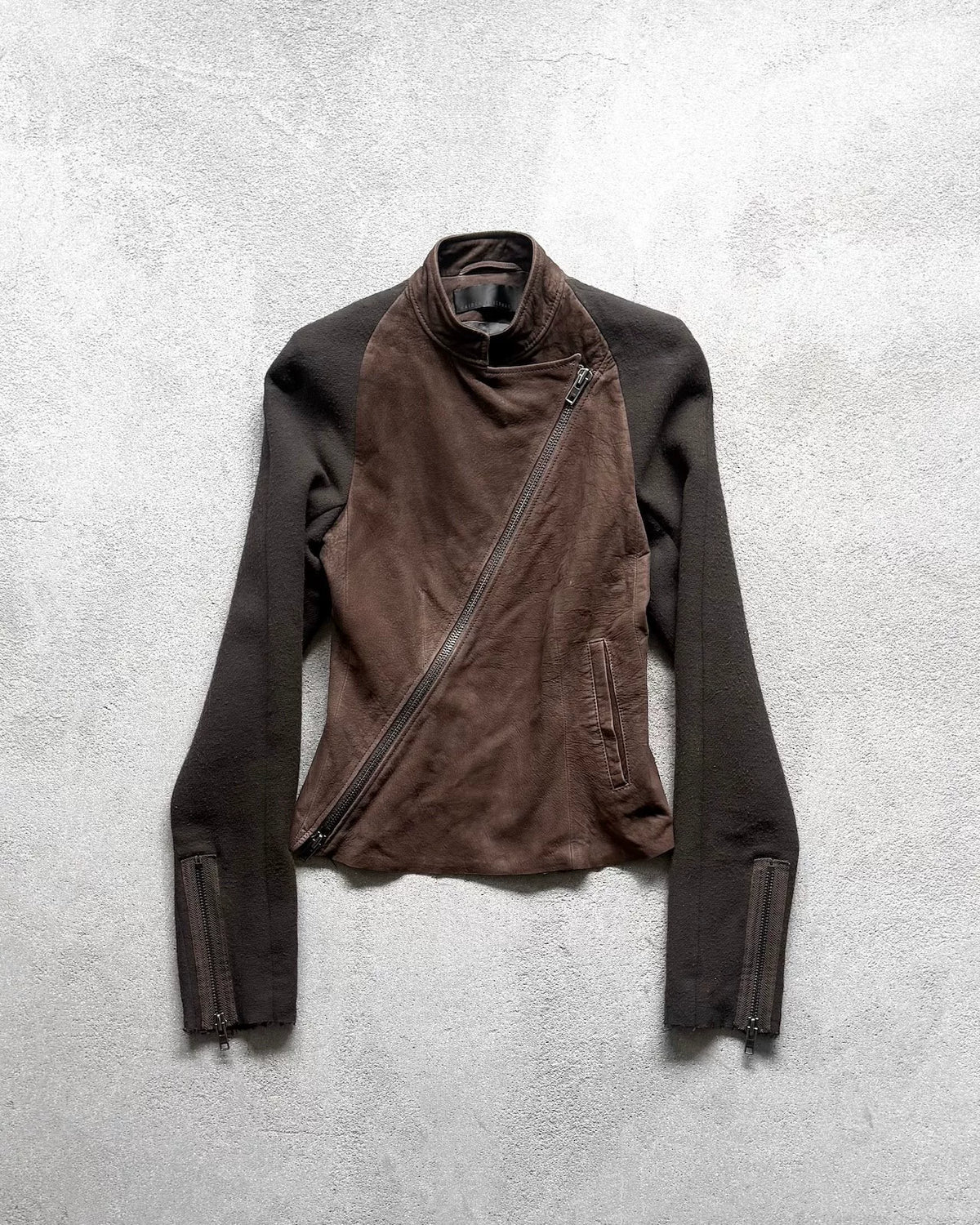 Haider Ackermann AW10 Leather Zip-Up Jacket