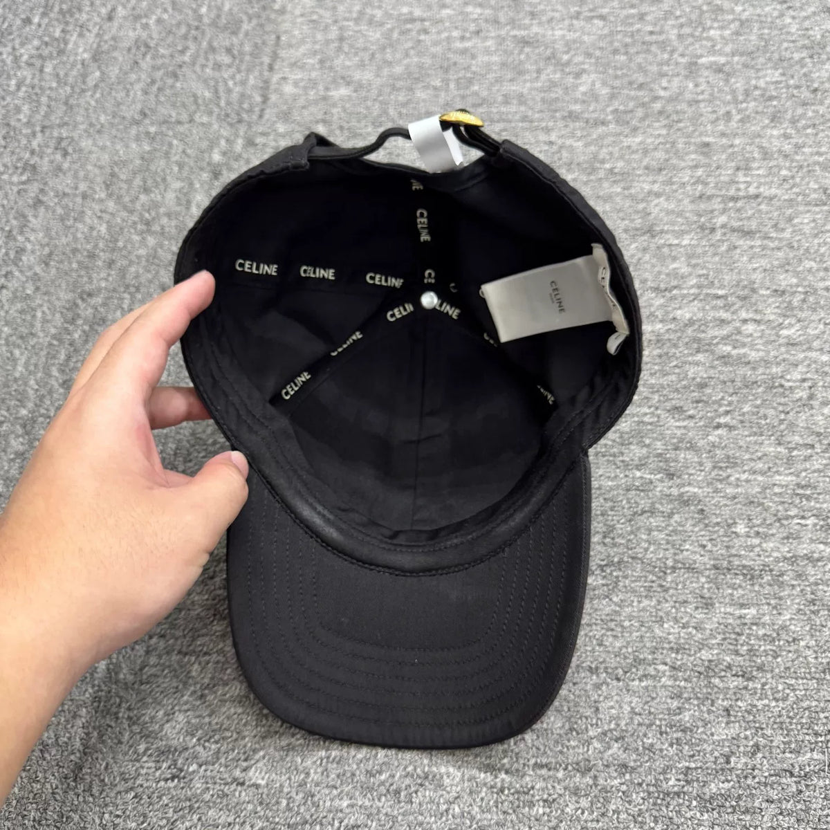 Celine Embroidered Letter Baseball Cap