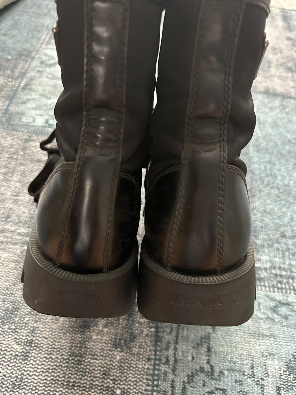 Prada military boots