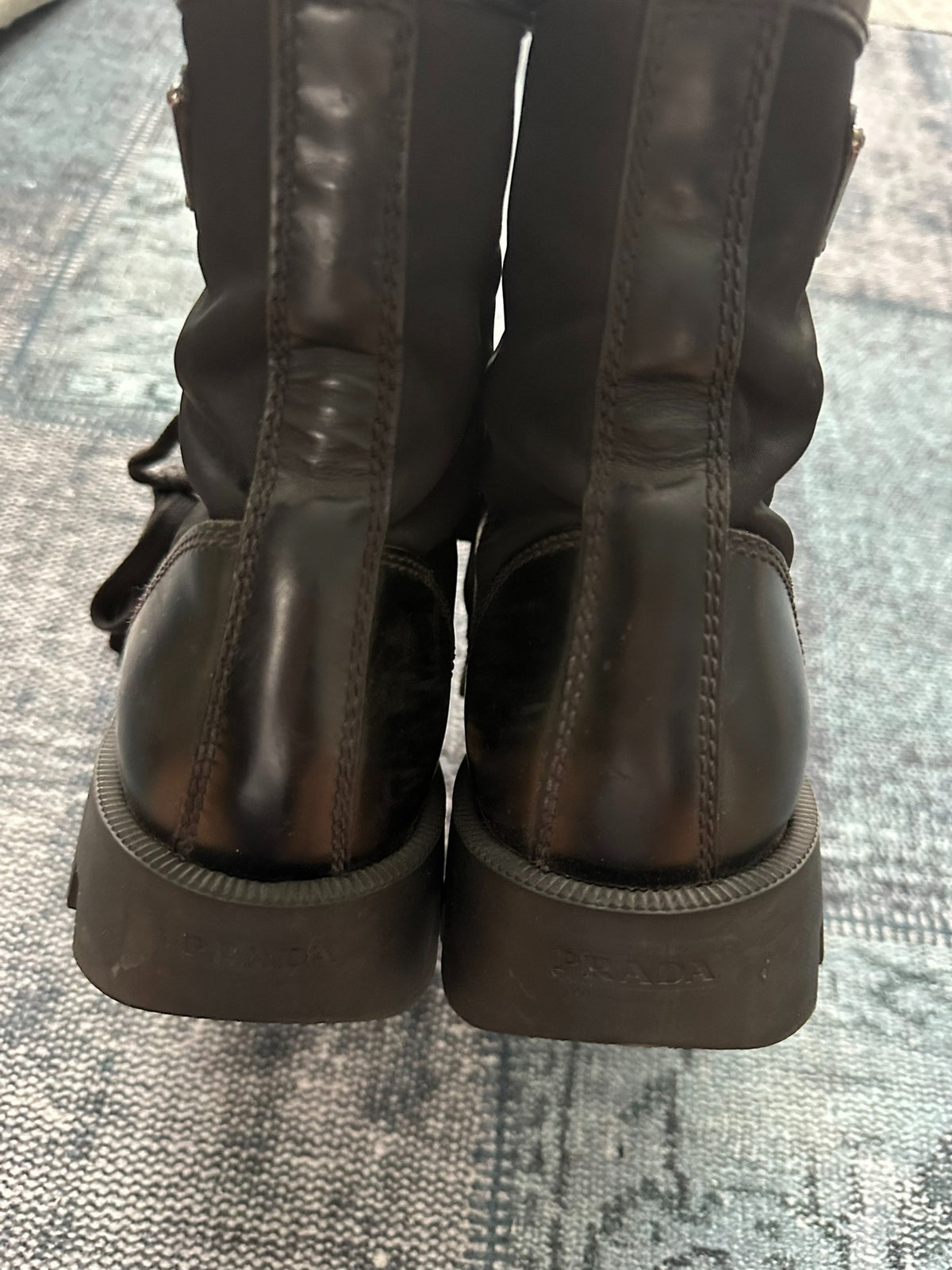 Prada military boots
