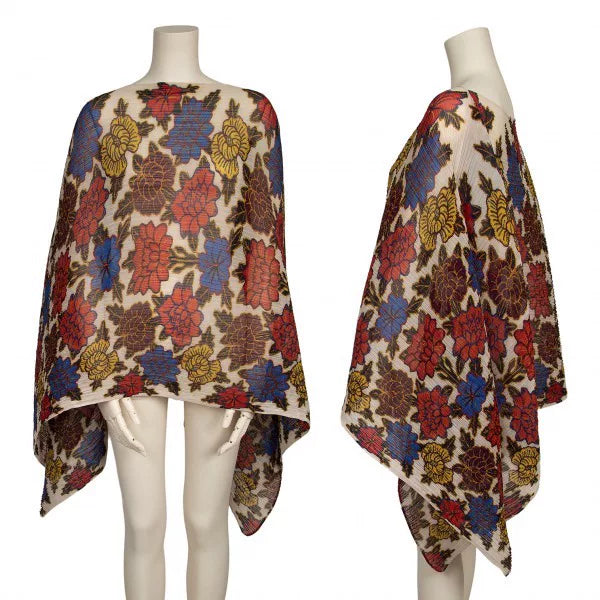 Issey Miyake Vintage Floral Pleated Top