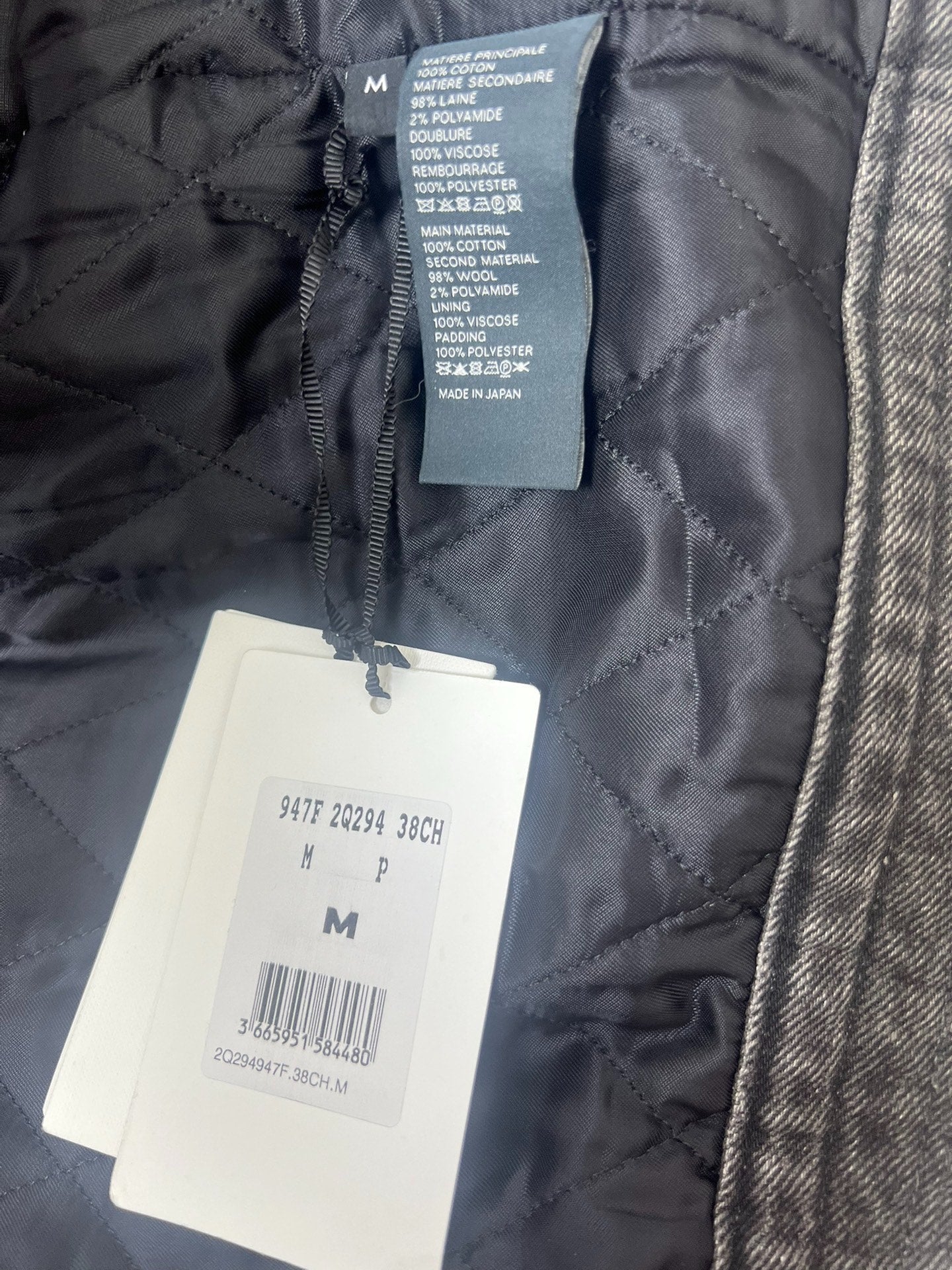 Celine 21FW Zebra Print Gray Denim Cotton Jacket