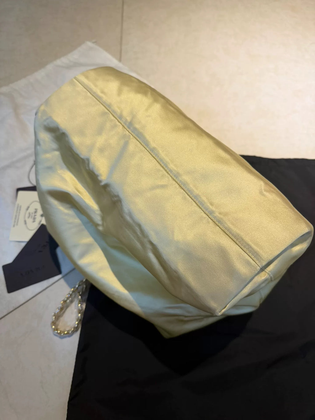 Prada Sports Label Crossbody Gold Bag