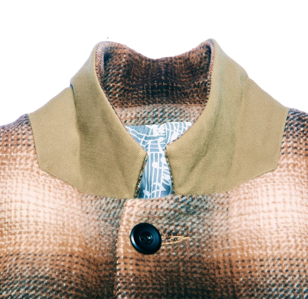 Number (n)ine 2014 20fw14 Plaid Lapel Wool Coat