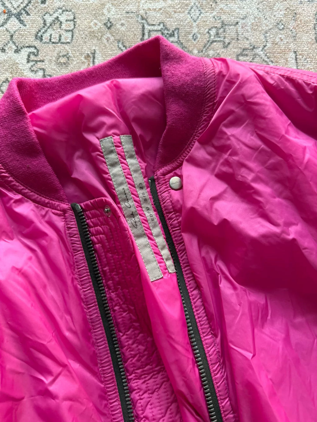 Rick Owens Pink Padded Jacket