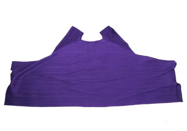 Issey Miyake Vintage Purple Deformed Pleated Top