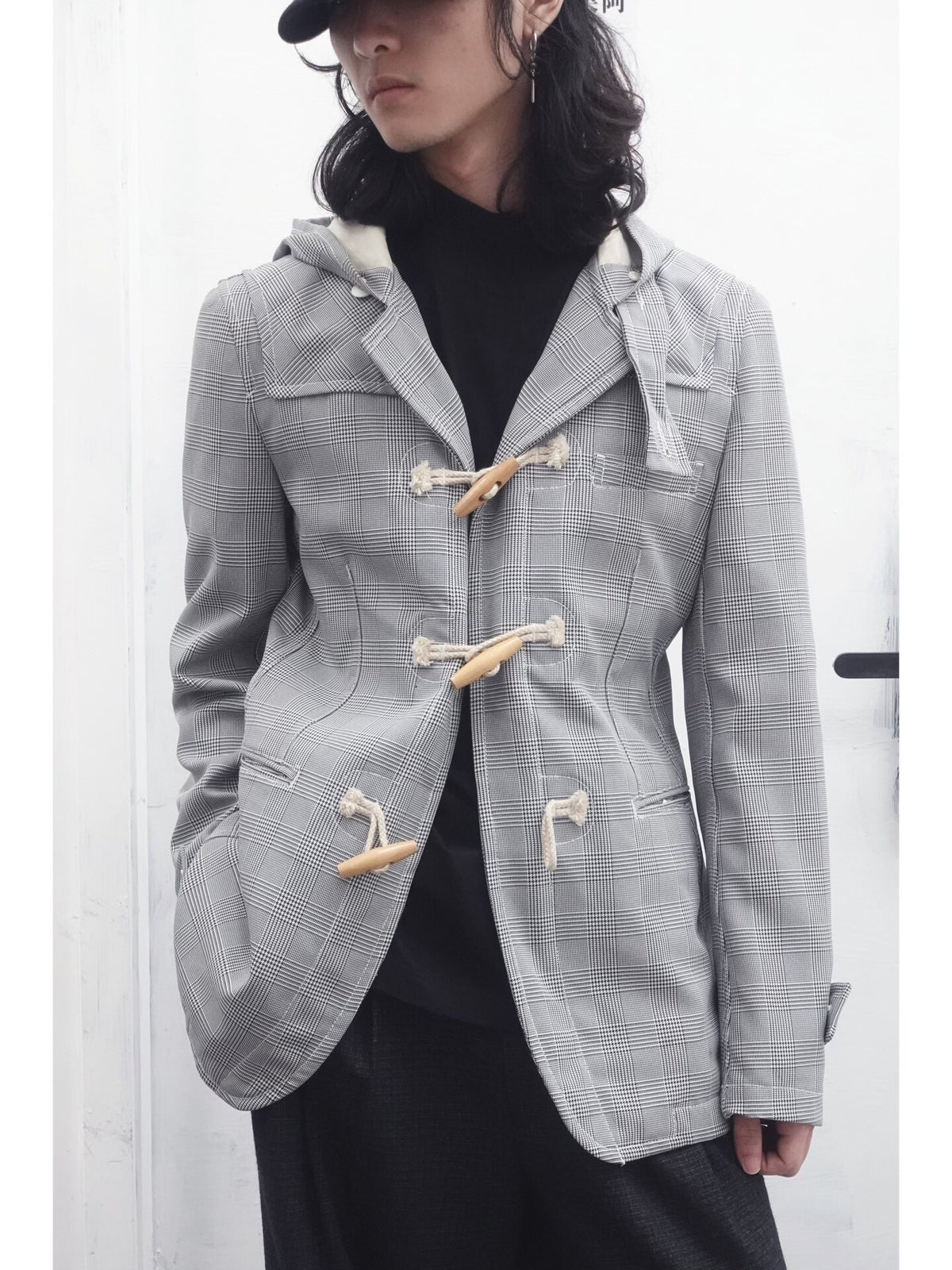 Comme Des Garcons | SS2011 Prince of Wales Check Hooded Blazer