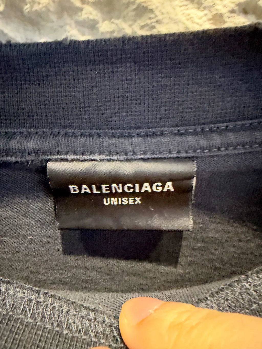 Balenciaga Black Planet Earth Printed Short Sleeve T-Shirt