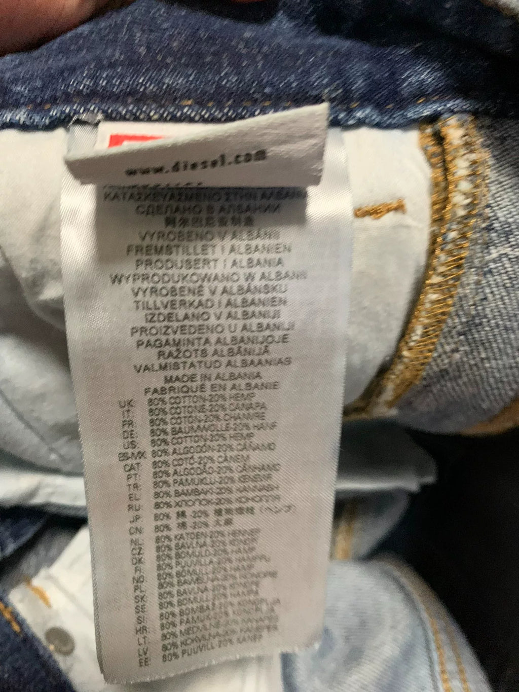 Diesel Zip-Up Denim Jeans