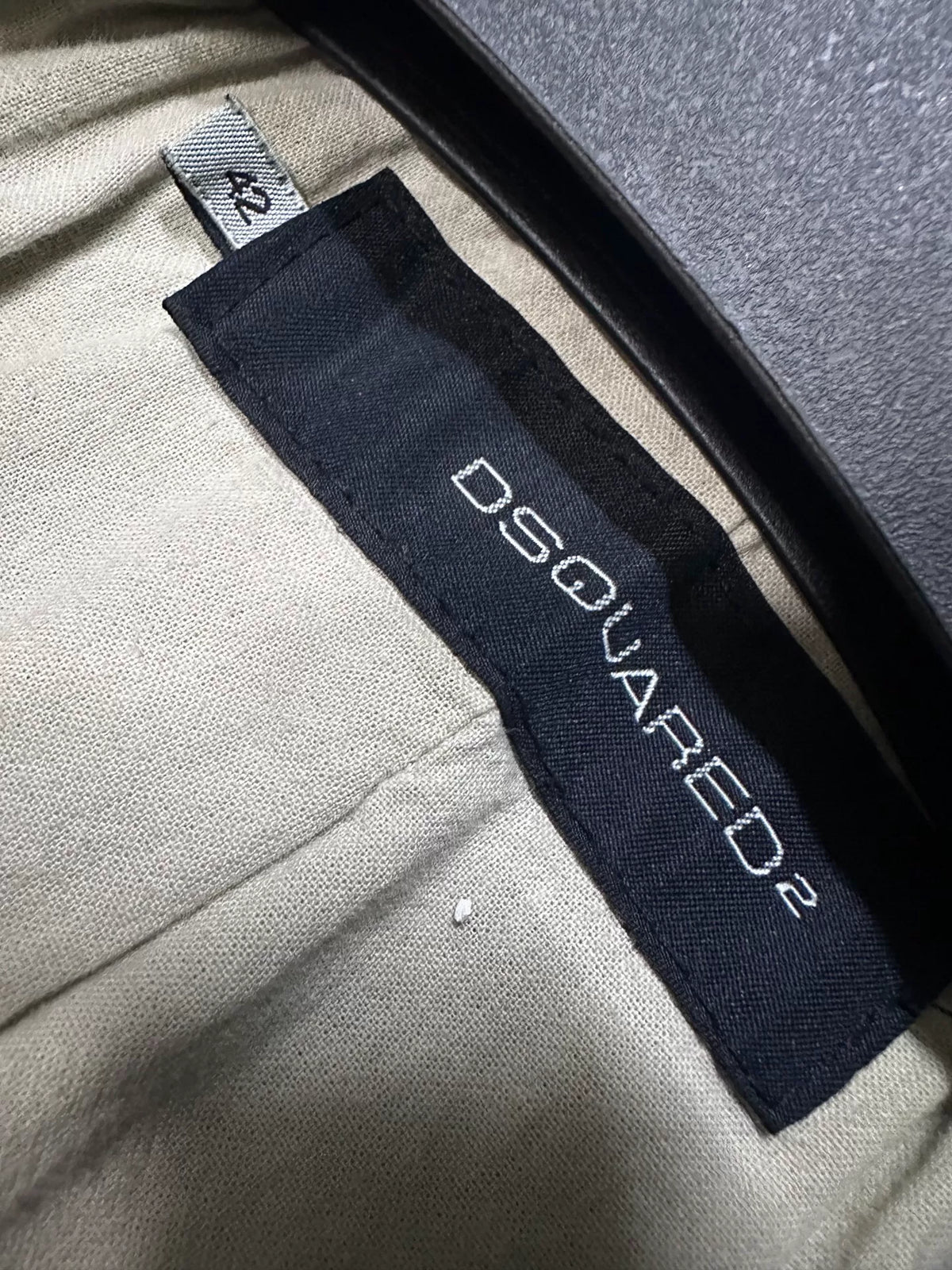 Dsquared 04AW Heavy-Duty Runway Pocket Leather-Panelled Hunting Jacket