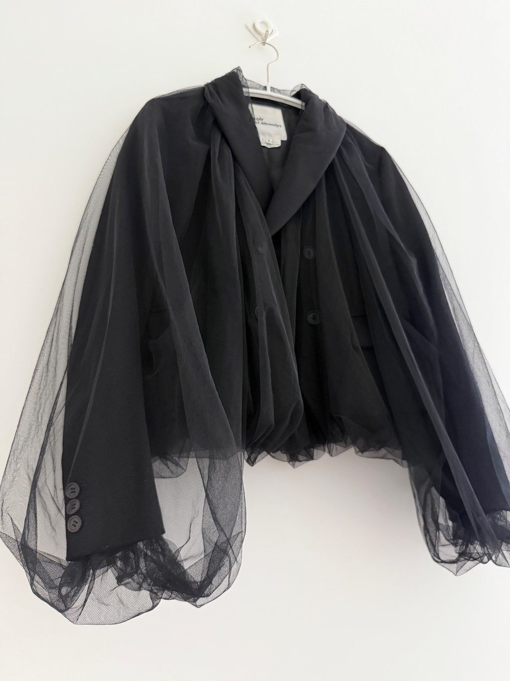 Noir Kei Ninomiya Mesh Panel FW18 Blazer - Devines