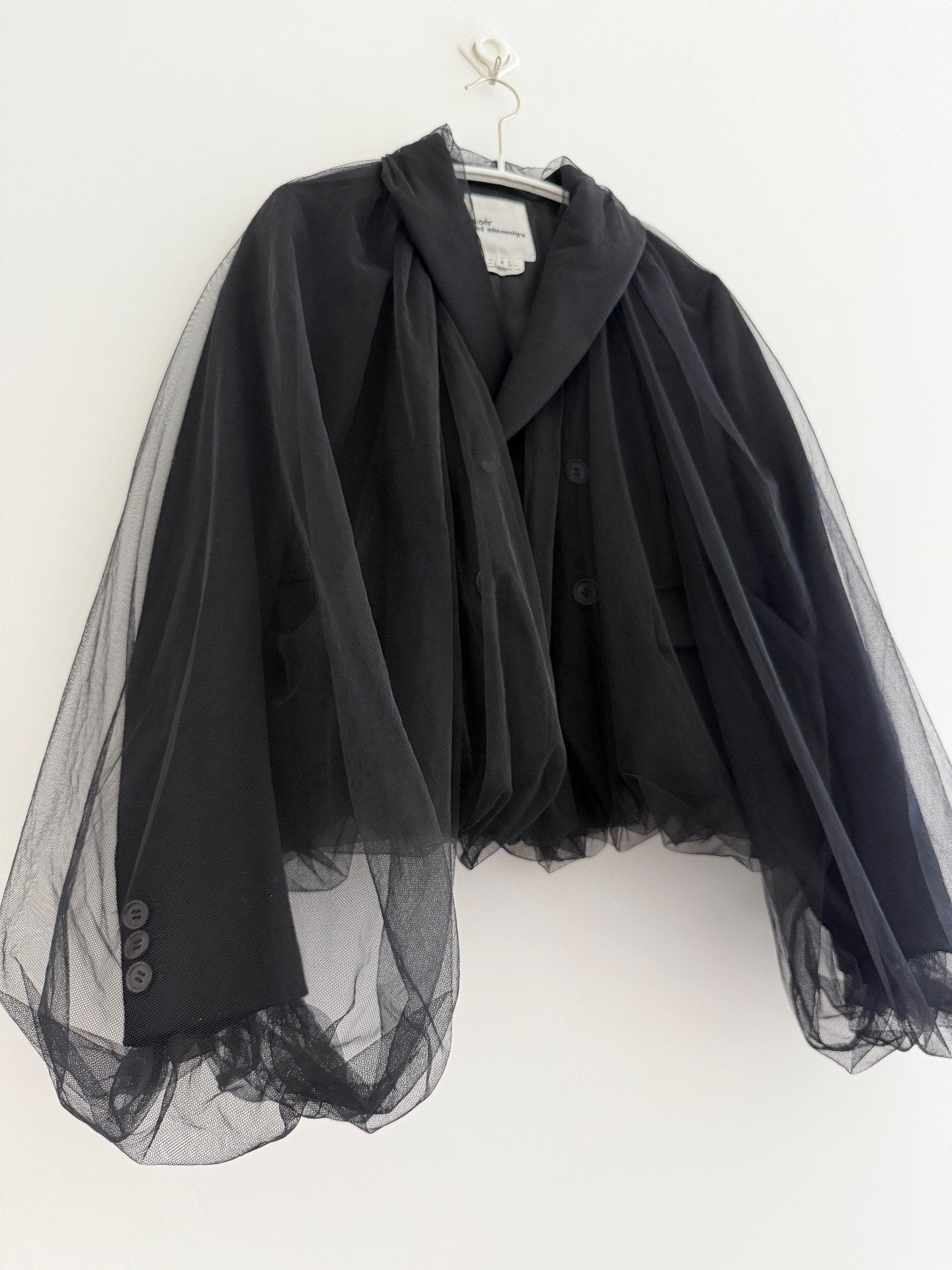 Noir Kei Ninomiya Mesh Panel FW18 Blazer - Devines