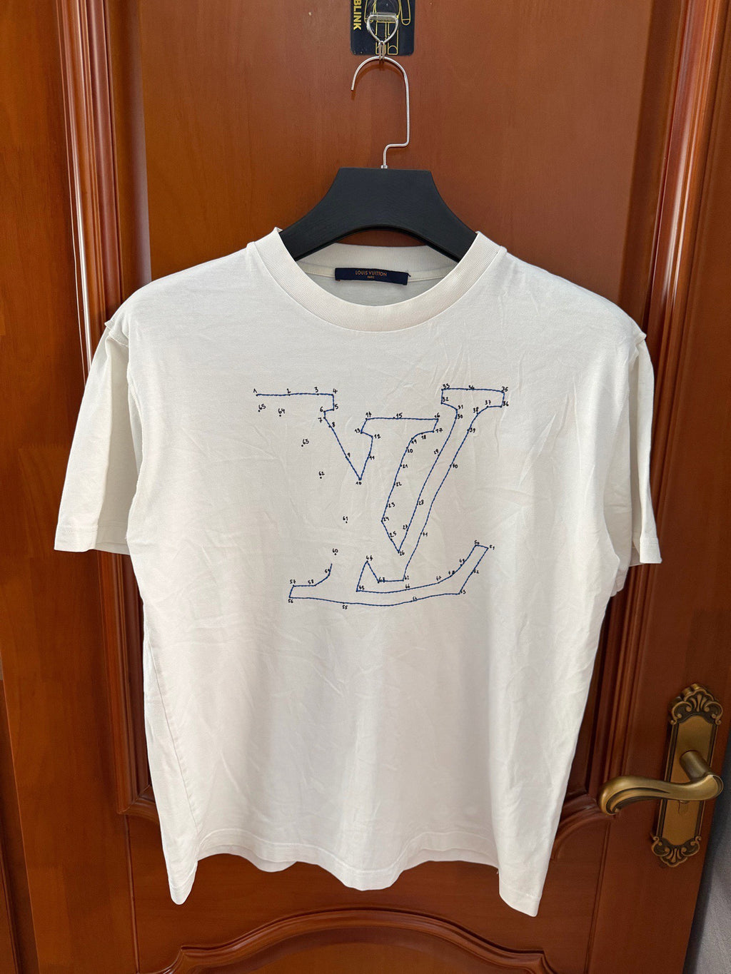 Louis Vuitton White Lian Kan Print Short Sleeve Top