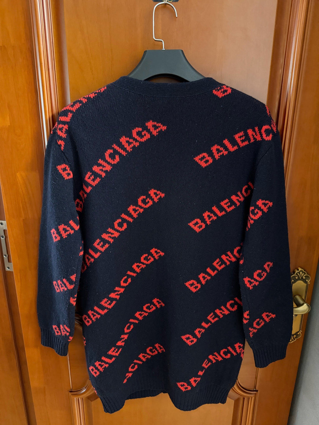 Balenciaga Black Blue Red Danmaku Cardigan