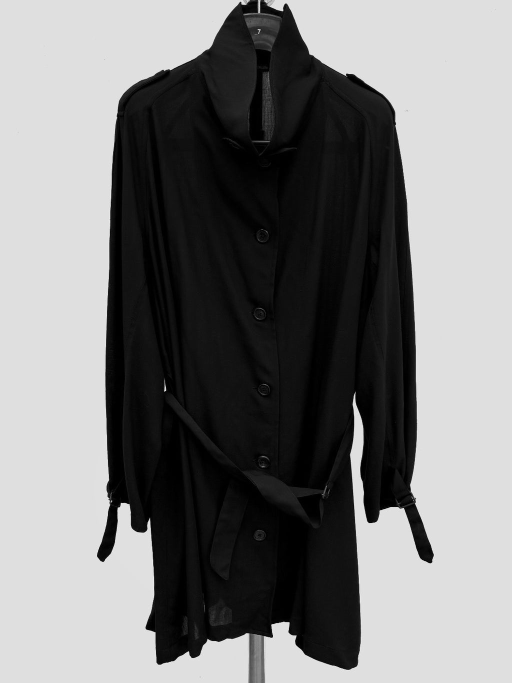 Ann Demeulemeester SS20 Wool Lace-Up Coat