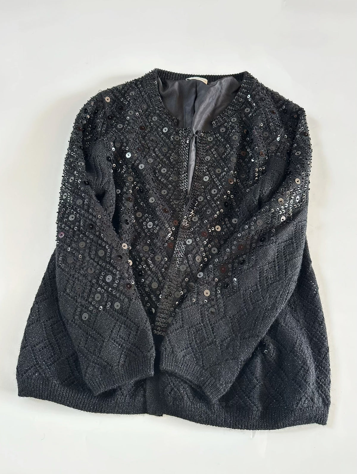 Dries Van Noten heavy-duty beaded cardigan