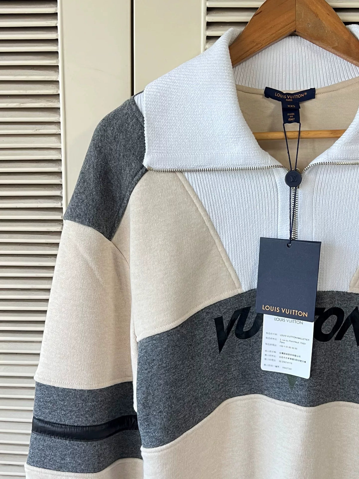 Louis Vuitton Color-Block Half-Zip Sweater