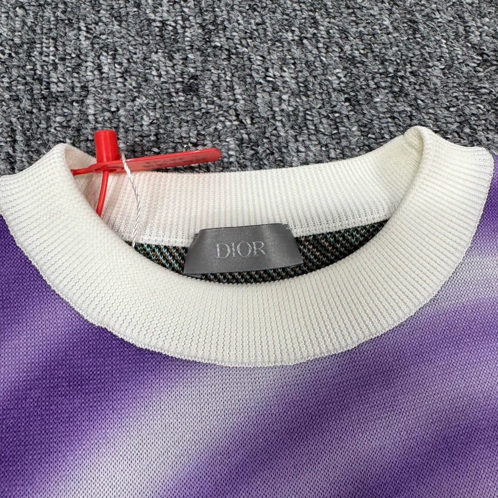Dior x Kenny Scharf collaboration graffiti short-sleeve knit sweater