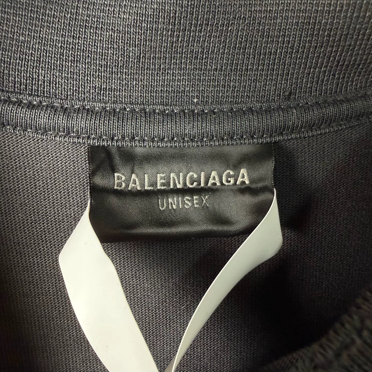 Balenciaga Distressed Printed Logo Layered Long Sleeve Top