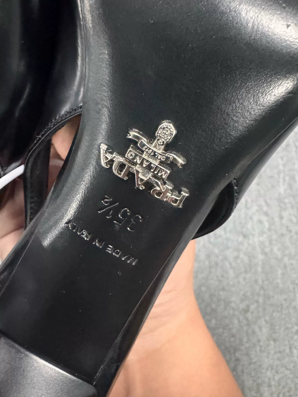 Prada Black Pointed-Toe Heels