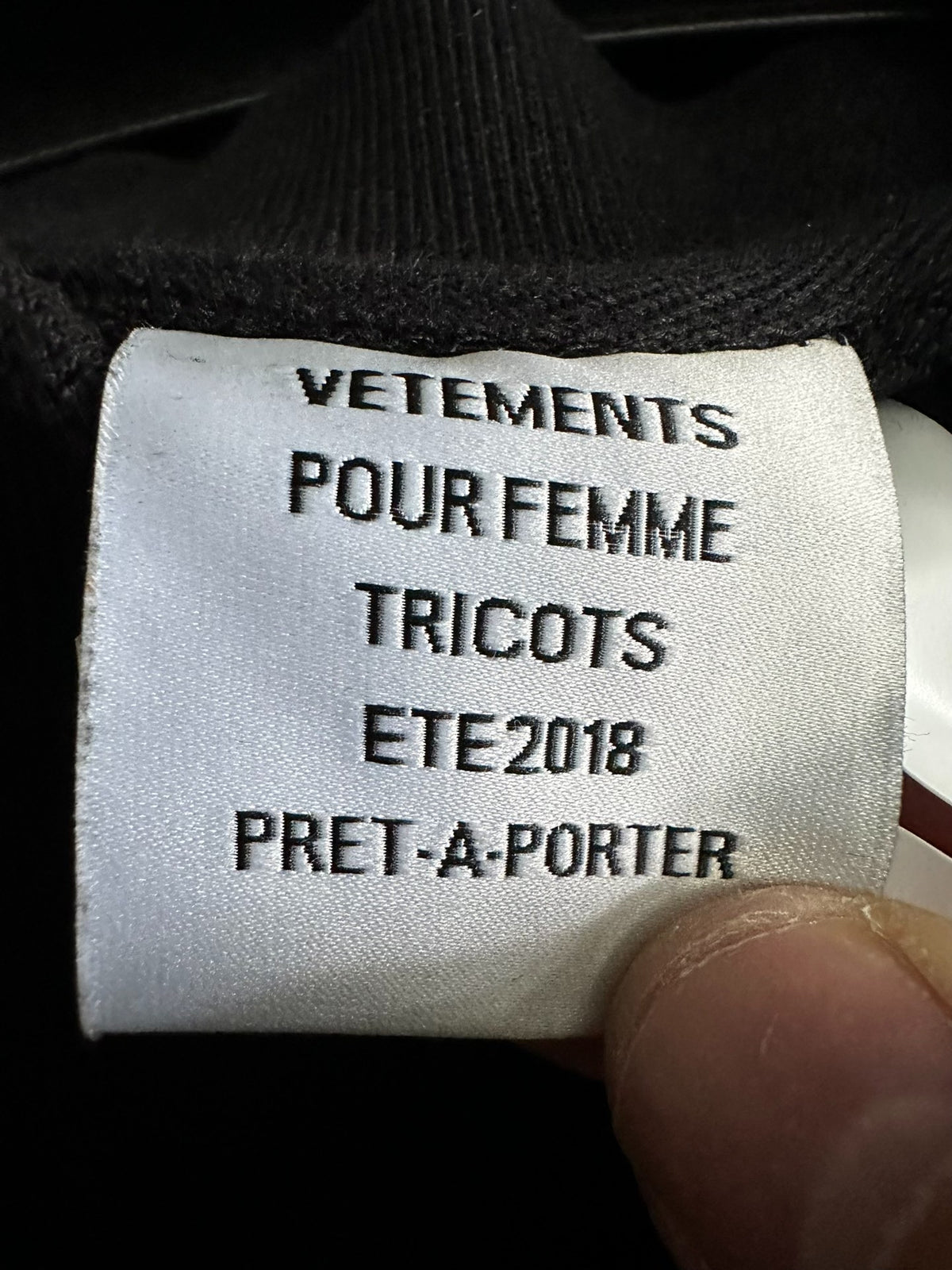 Vetements Unskinny hoodie