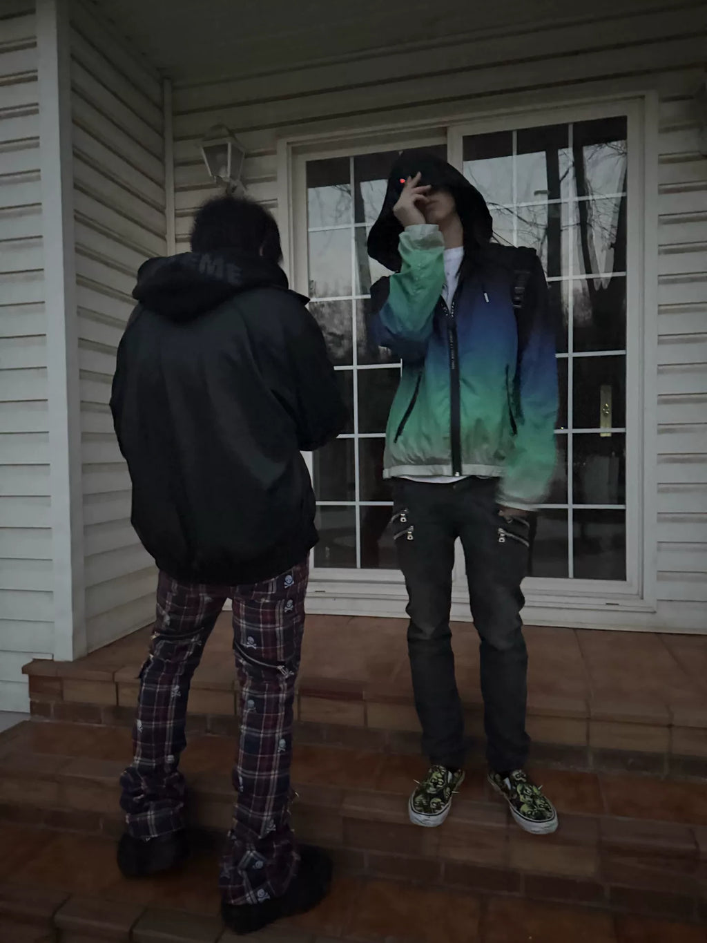 Givenchy Long Sleeve Top Gradient Zip Hooded Jacket