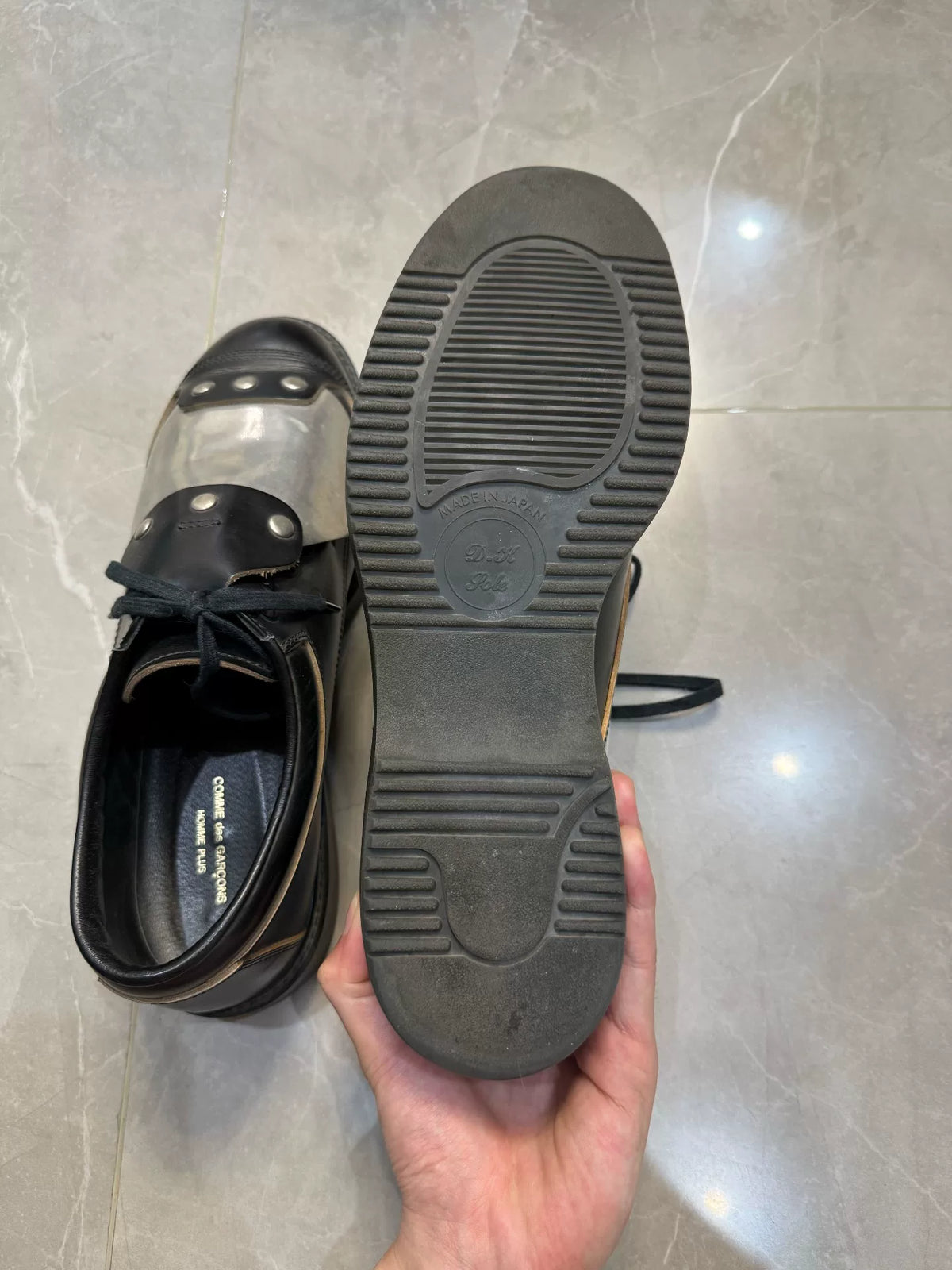 Comme Des Garçons SS20 Homme Plus Iron-Stud Derby Shoes