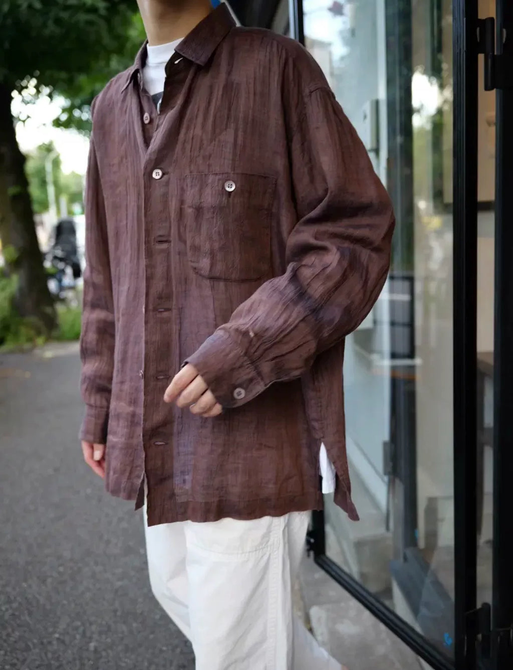 Issey Miyake SS94 Linen Long Sleeve Shirt