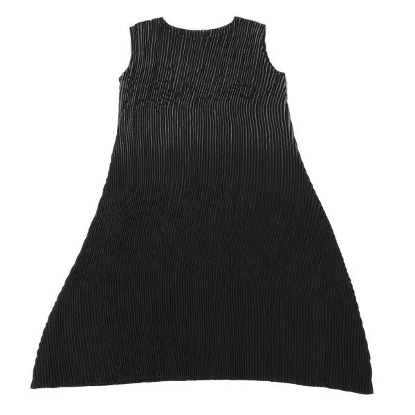 Issey Miyake Vintage Black Pleated Dress