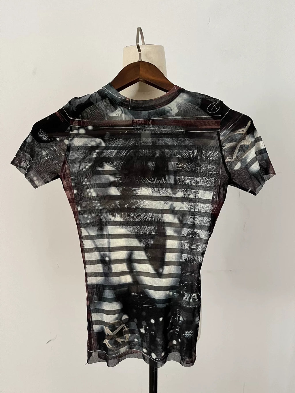 Jean Paul Gaultier Mesh Portrait Top