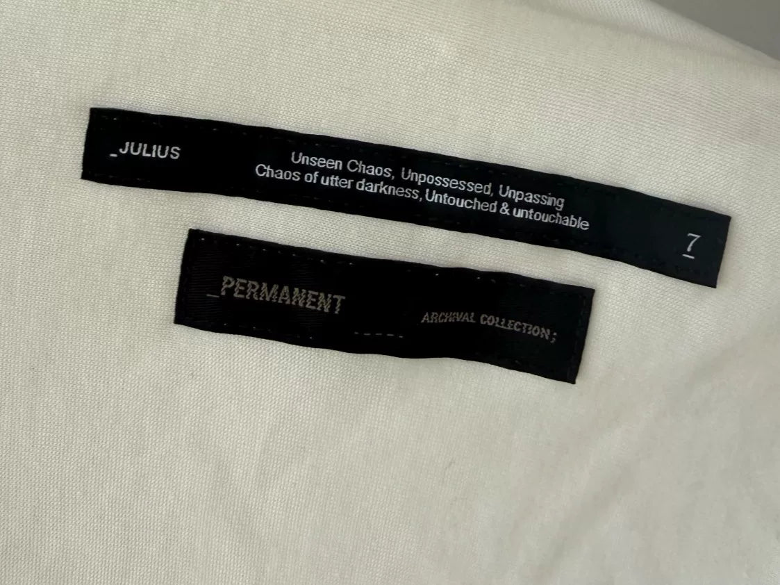 Julius SS22 Dark Vanguard Drapey Robe-Style Open Cardigan