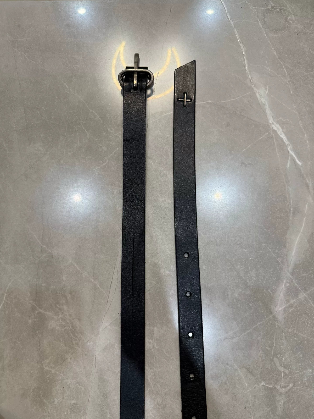 SS06 Maurizio Amadei "Y" Buckle Split Belt