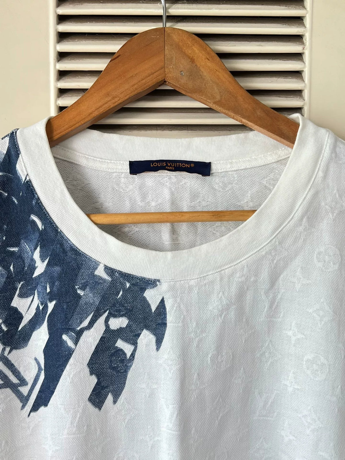 Louis Vuitton Ink-Wash Floral Short-Sleeve T-Shirt