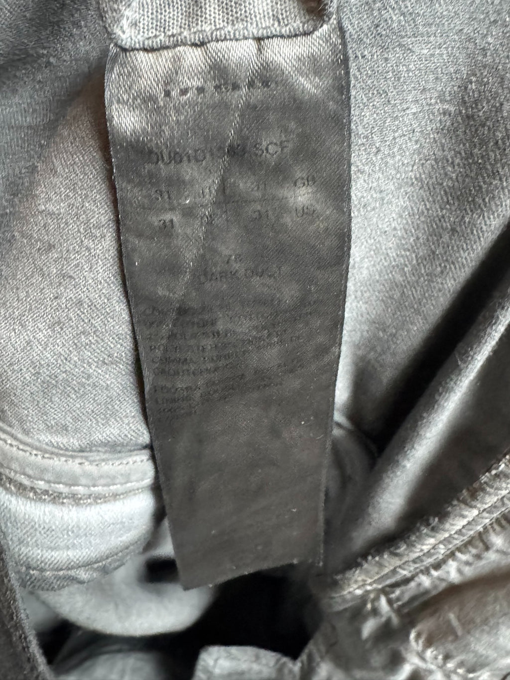 Rick Owens washed banana zipper jeans