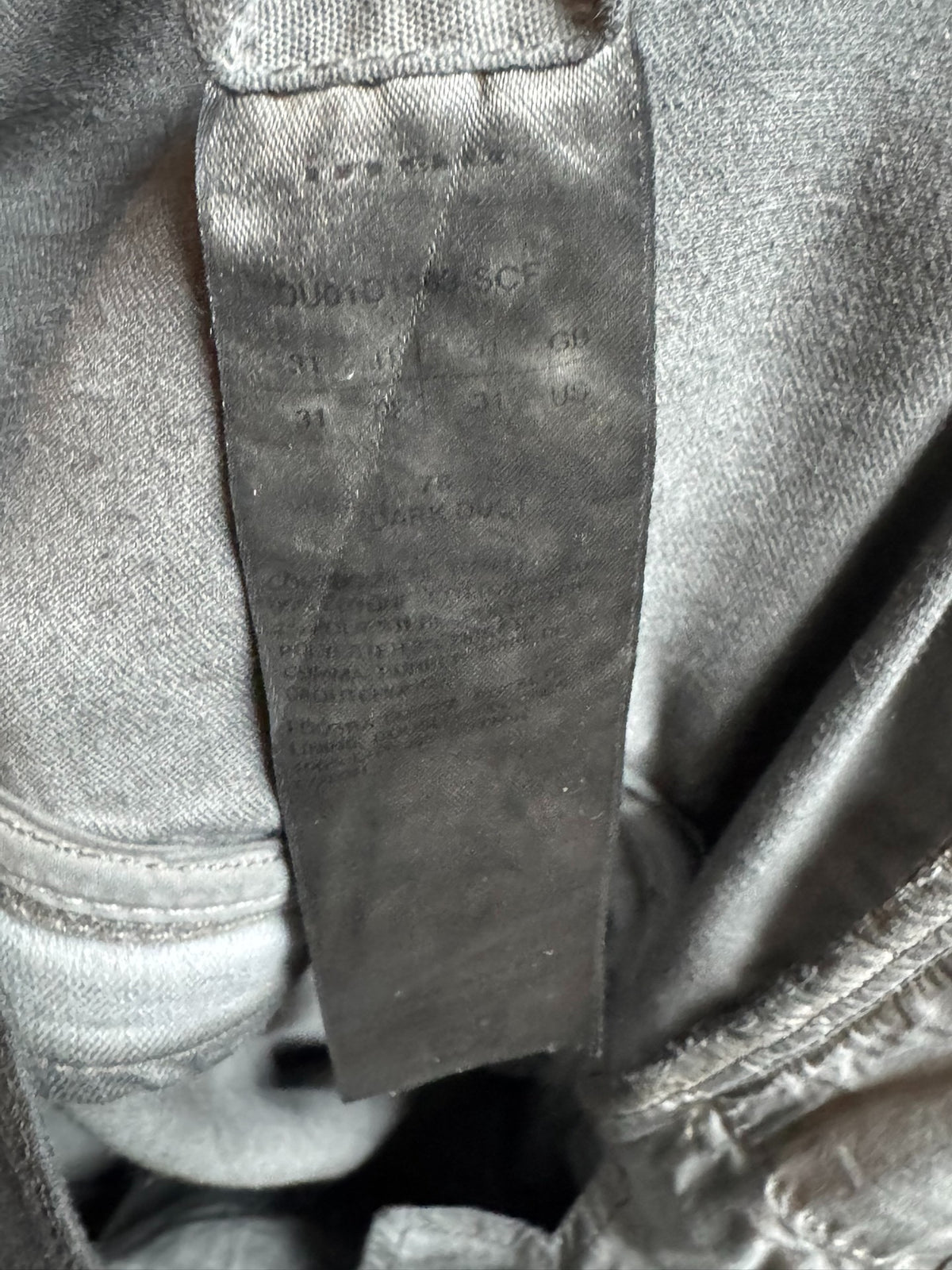 Rick Owens washed banana zipper jeans