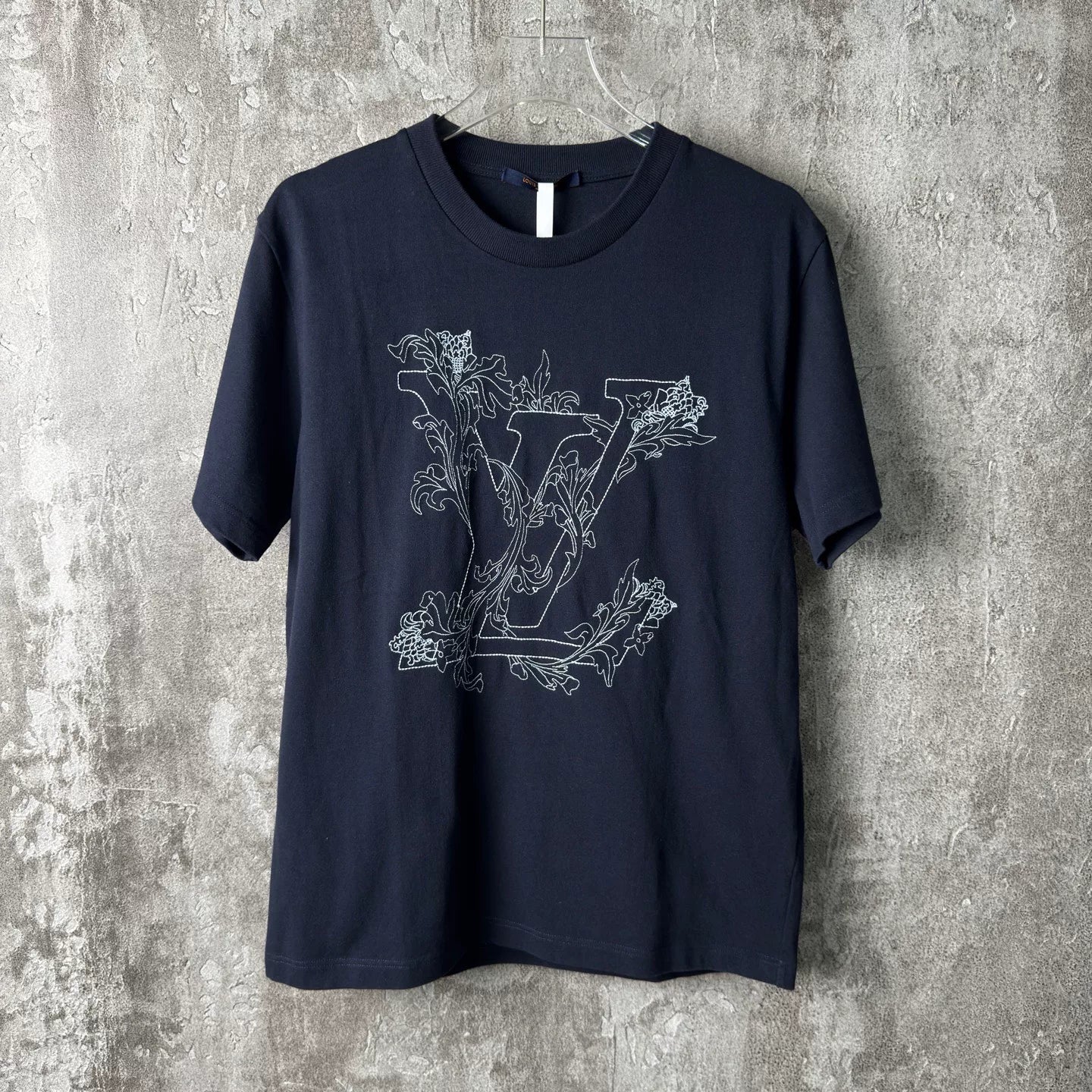 Louis Vuitton Floral Embroidered Short Sleeve Shirt