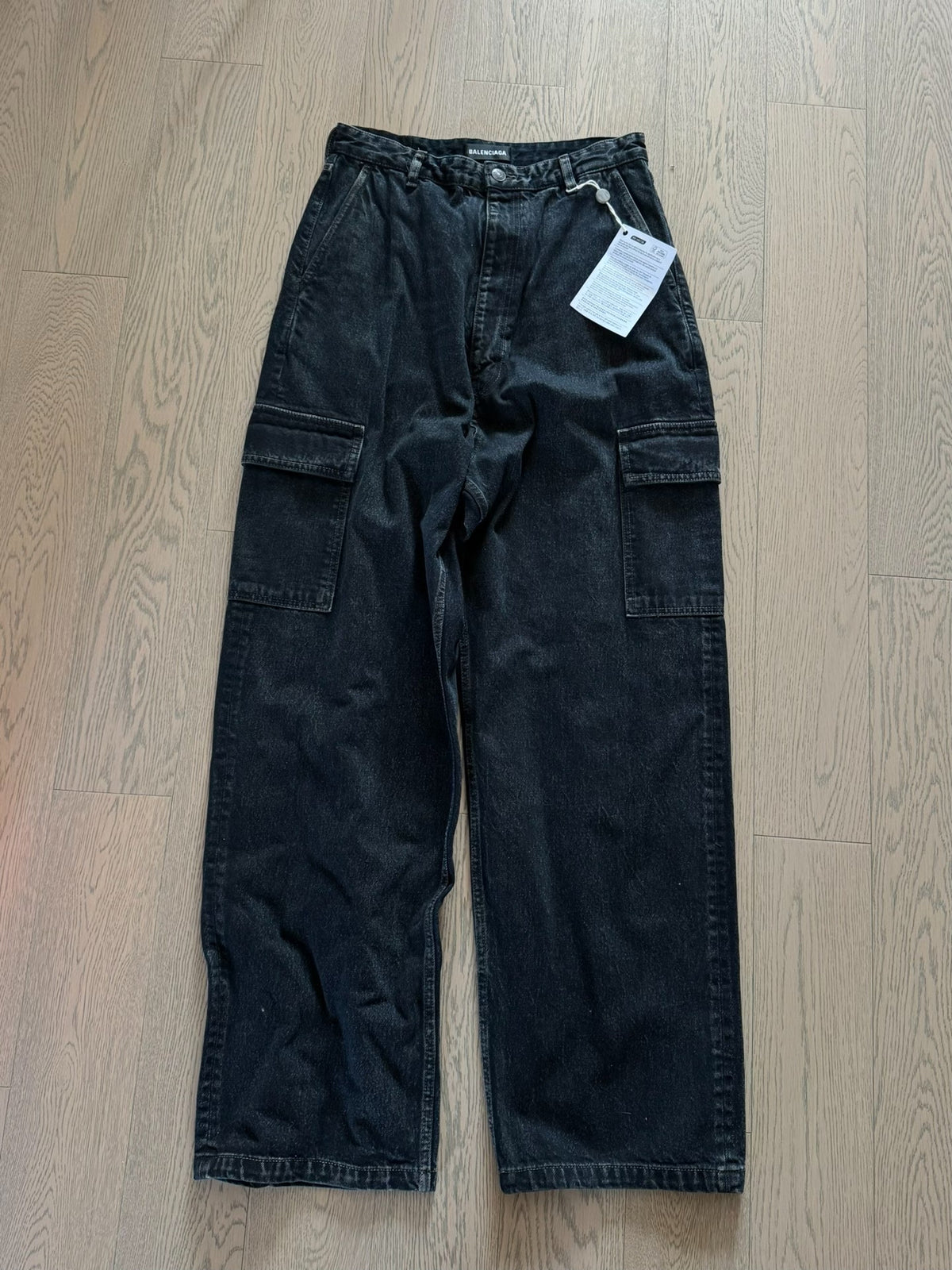 Balenciaga Black Washed Pocket Jeans
