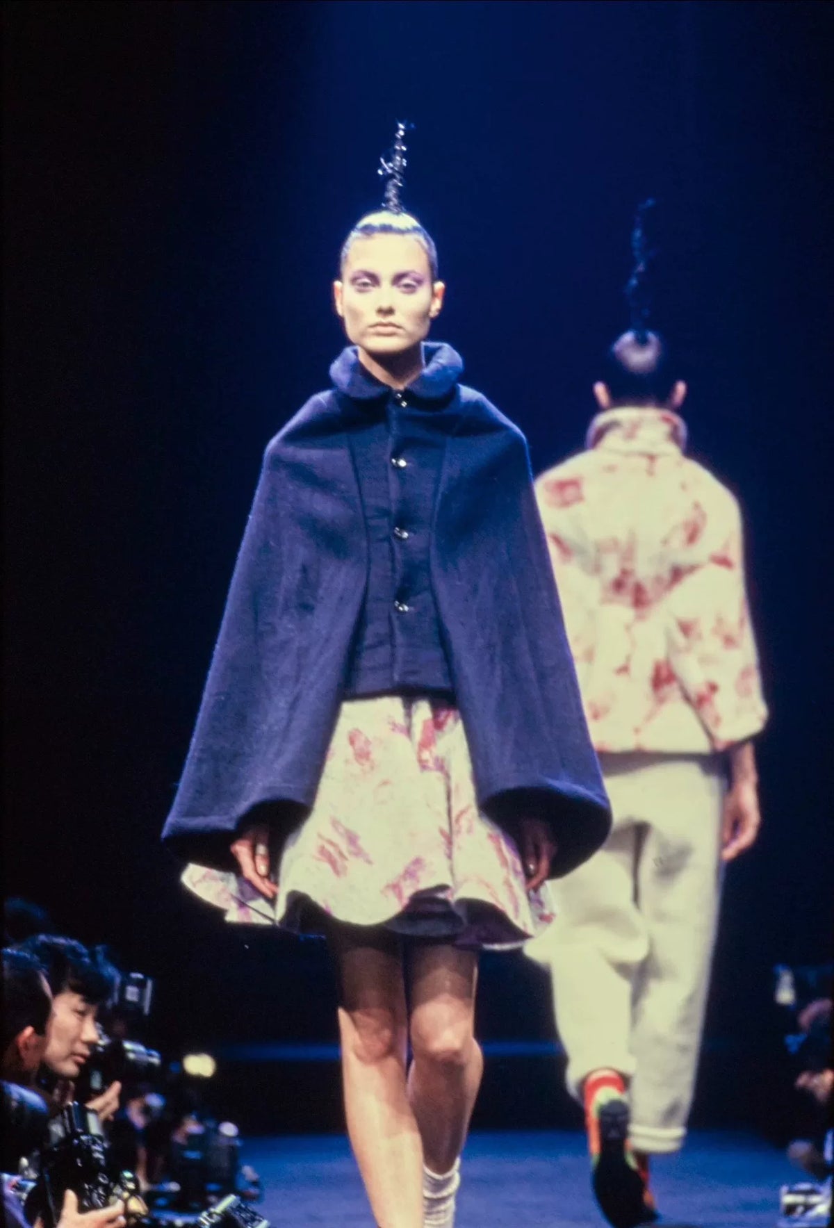 Comme Des Garcons Rei Kawakubo 1995 mainline transformed cape coat